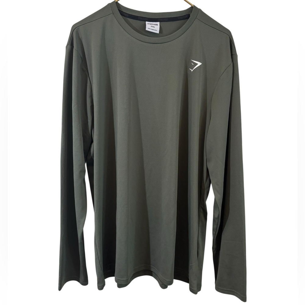 Men's Gymshark Green Long Sleeve Shirt
